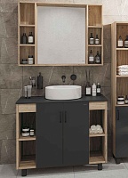 Grossman Мебель для ванной Флай 100 GR-3013 дуб сонома/серая